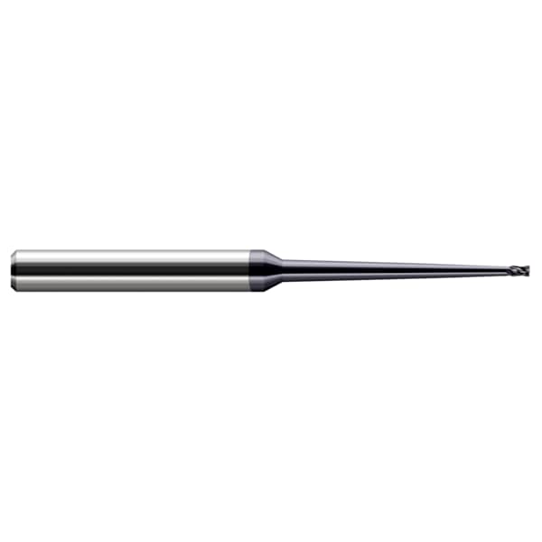 Miniature End Mill - 4 Flute - Square, 0.2500" (1/4), Neck Length: 3/8"
